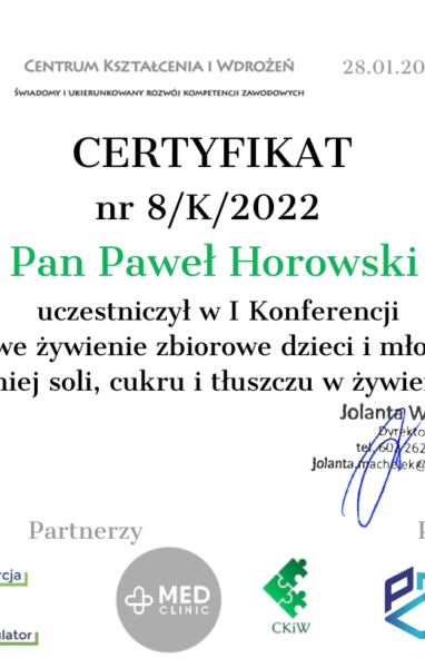 I Konferencja Zdrowe żywienie zbiorowe dzieci i młodzieży