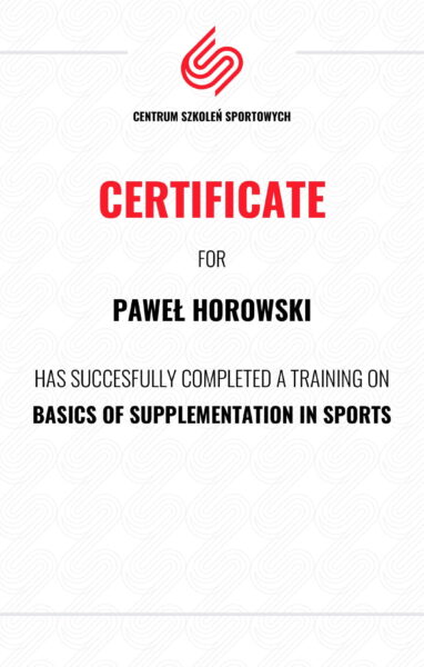 Podstawy Suplementacji w Sporcie