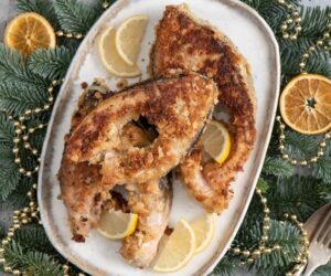 Karm w migdalowej panierce